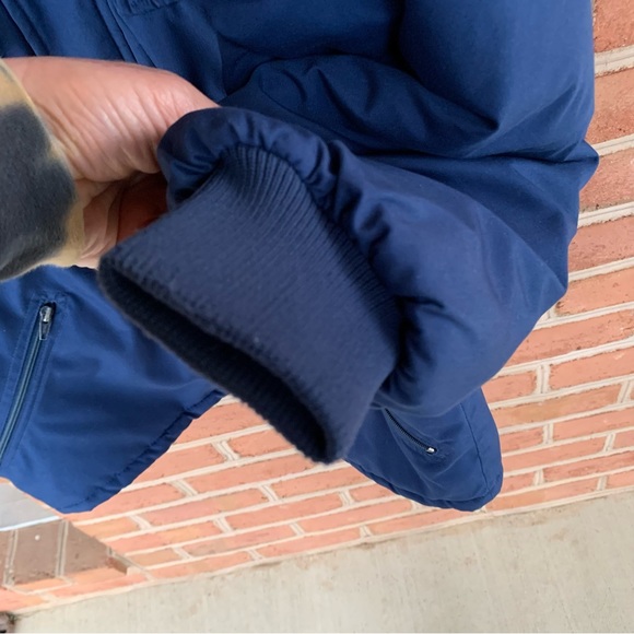 Vintage navy blue grandpa winter coat. Mens Large - Picture 5 of 12